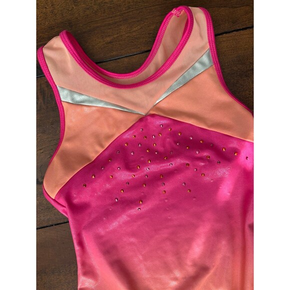More than Magic Girls Orange and Pink Dance/Leotard Size 6X - Picture 4 of 6